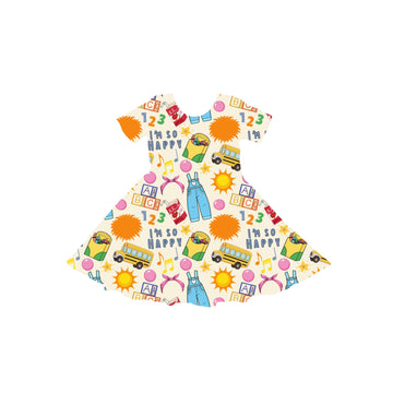 Its Learning Time Youth Twirl Dress *RTS*