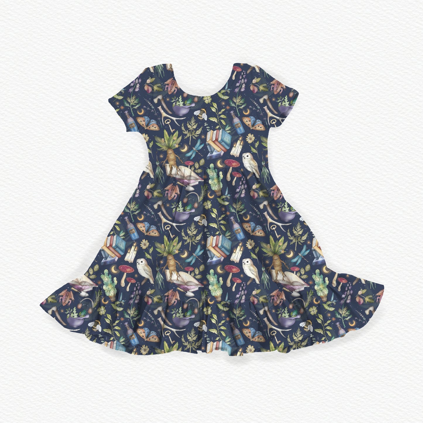 Whimsy Woods Youth Twirl Dress *RTS*