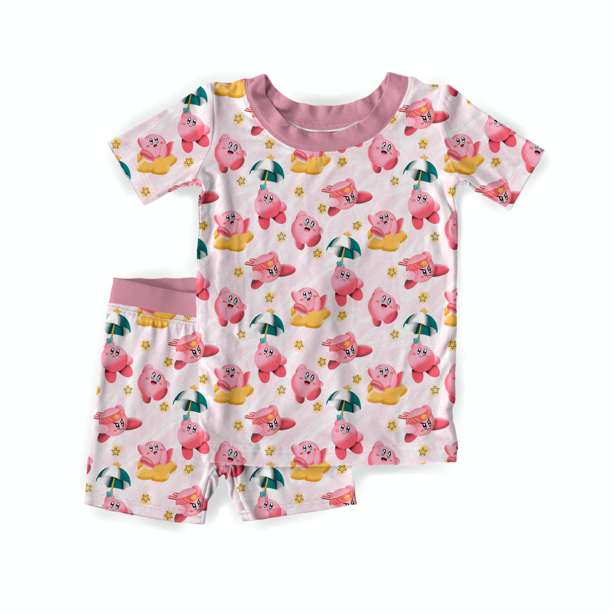 Pink Puff Paradise Youth Short Set **PreOrder**