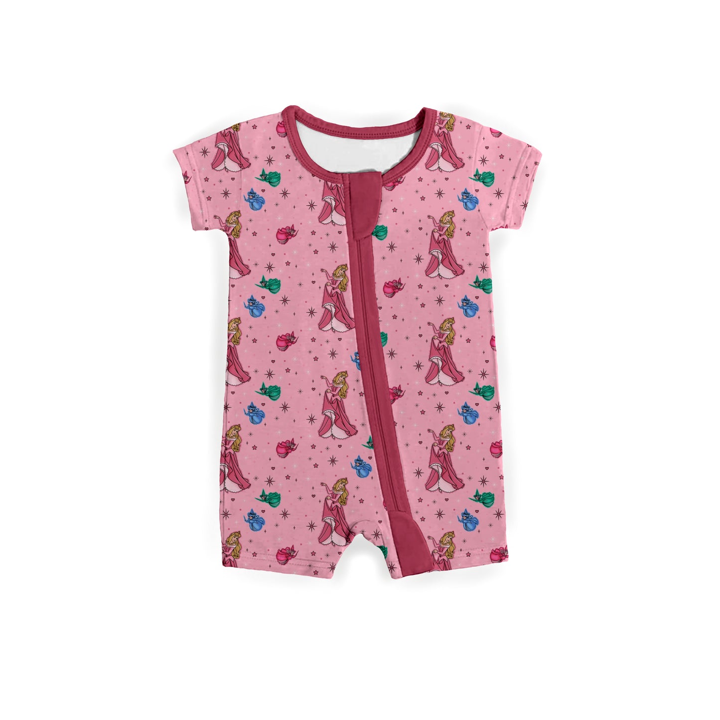 Royal Rosebuds Zipper Shortie *RTS*