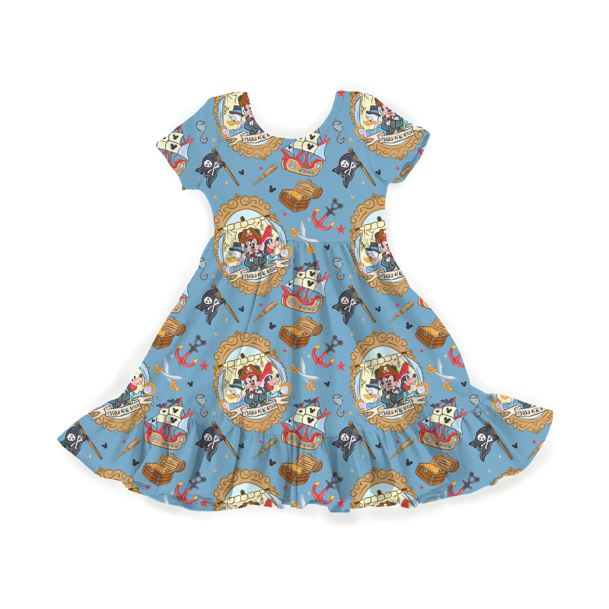 It's Gold We're After! Youth Twirl Dress **PreOrder**