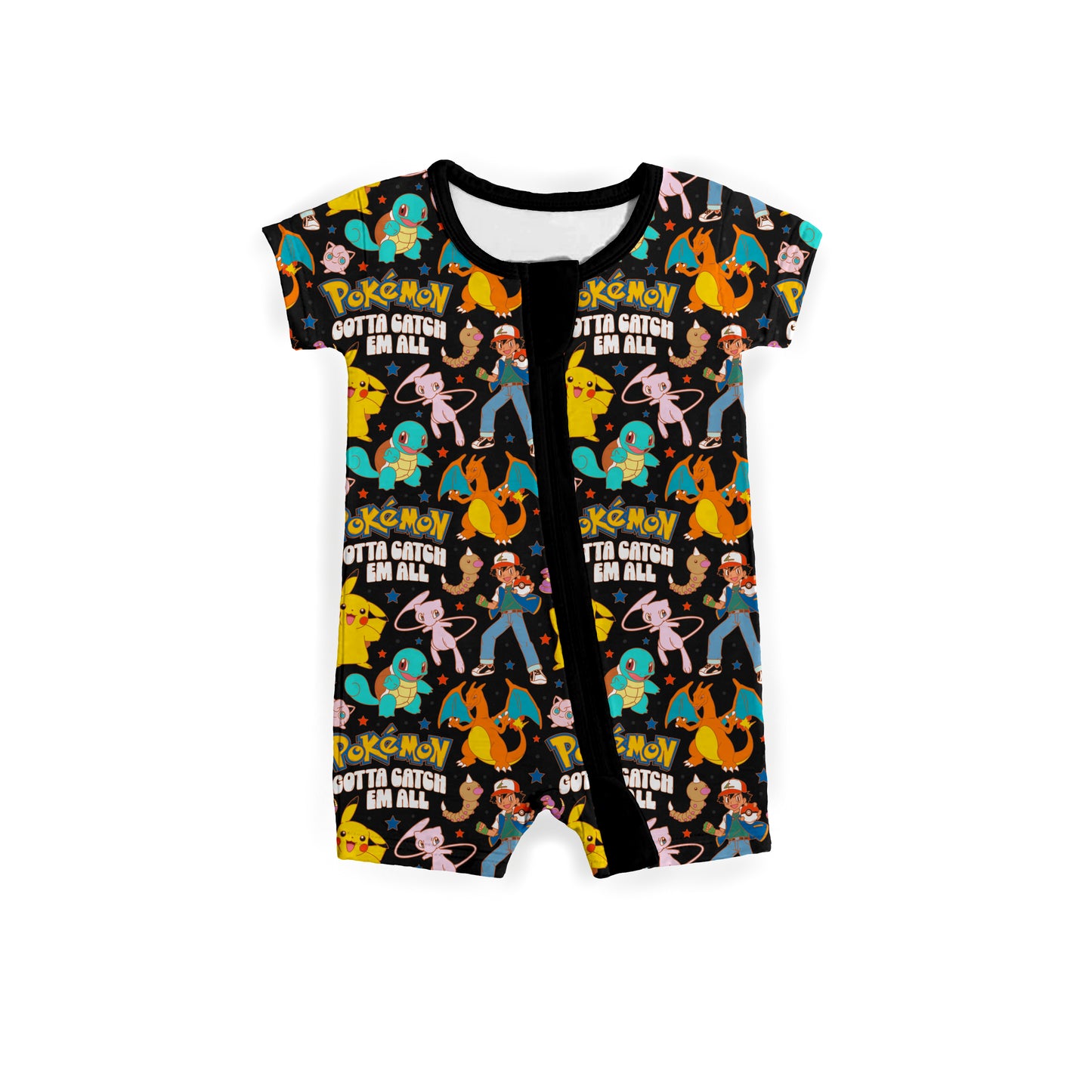 Gotta Catch Em' All Medically Adaptable Zipper Shortie *RTS*