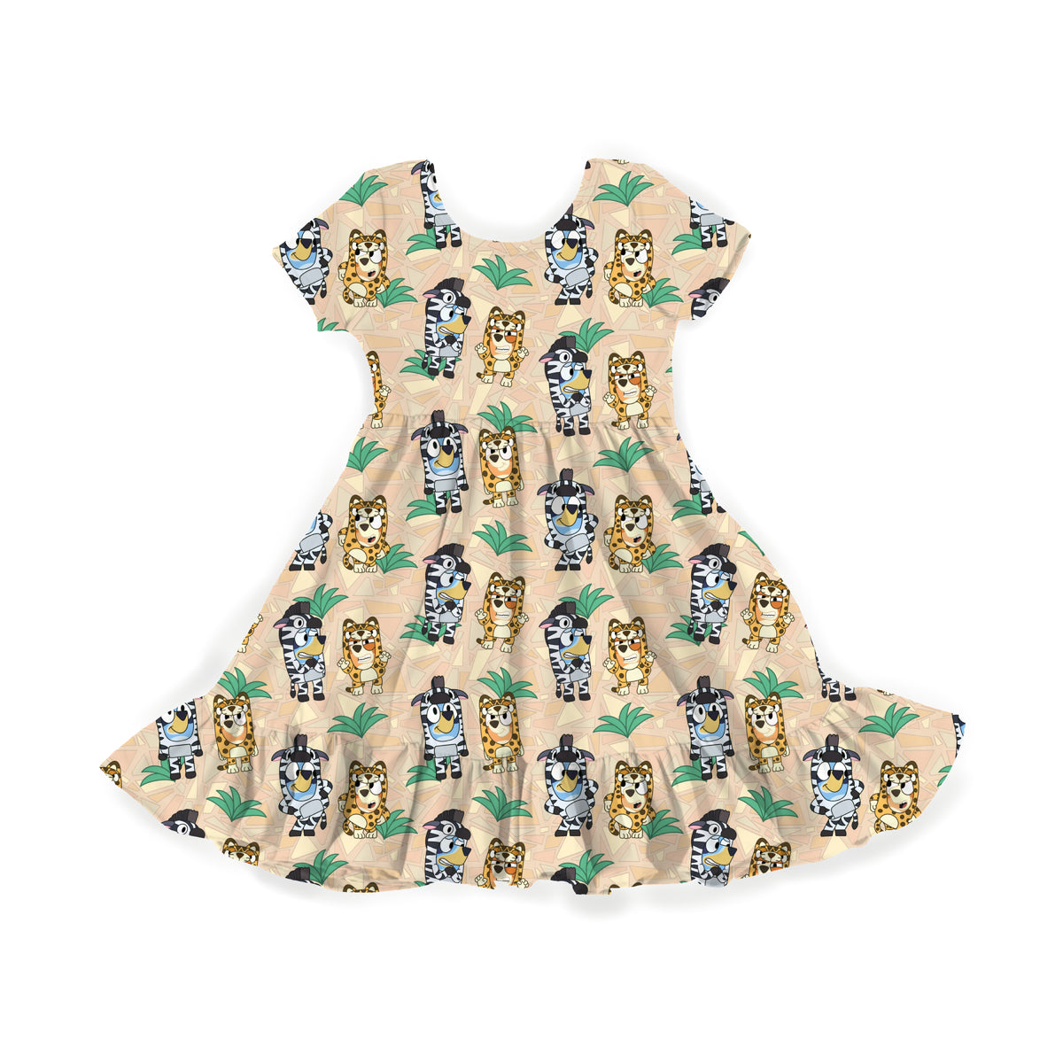 Safari Pups Youth Twirl Dress **PreOrder**