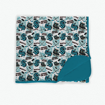 Seattle Hockey Bamboo Blanket **PreOrder**