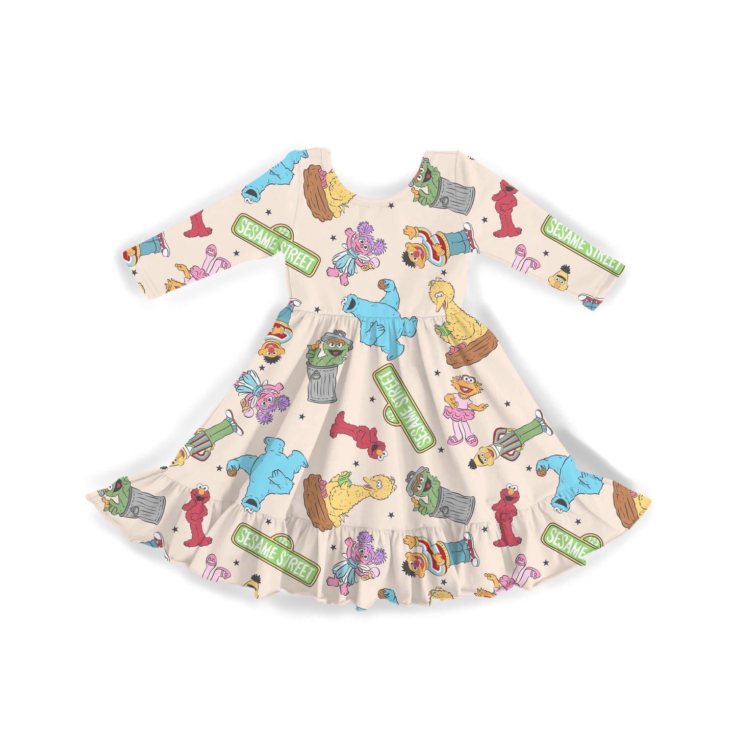Street Full of Friends Youth Twirl Dress **PreOrder**
