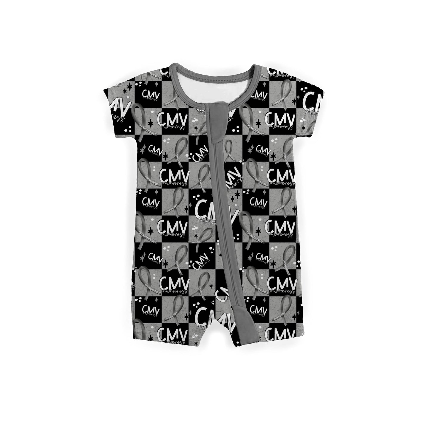 CMV Awareness Medically Adaptable Zipper Shortie *RTS*