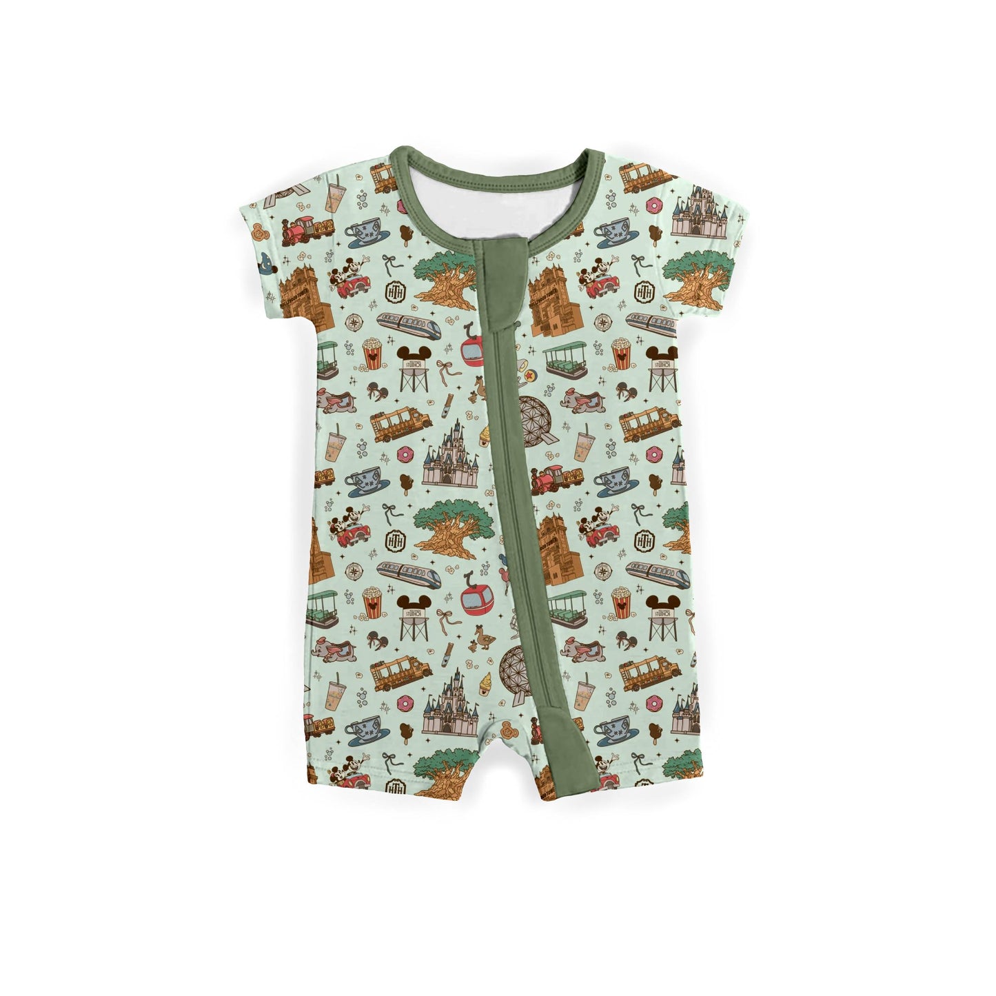 Dreamy Park Days Medically Adaptable Zipper Shortie *RTS*