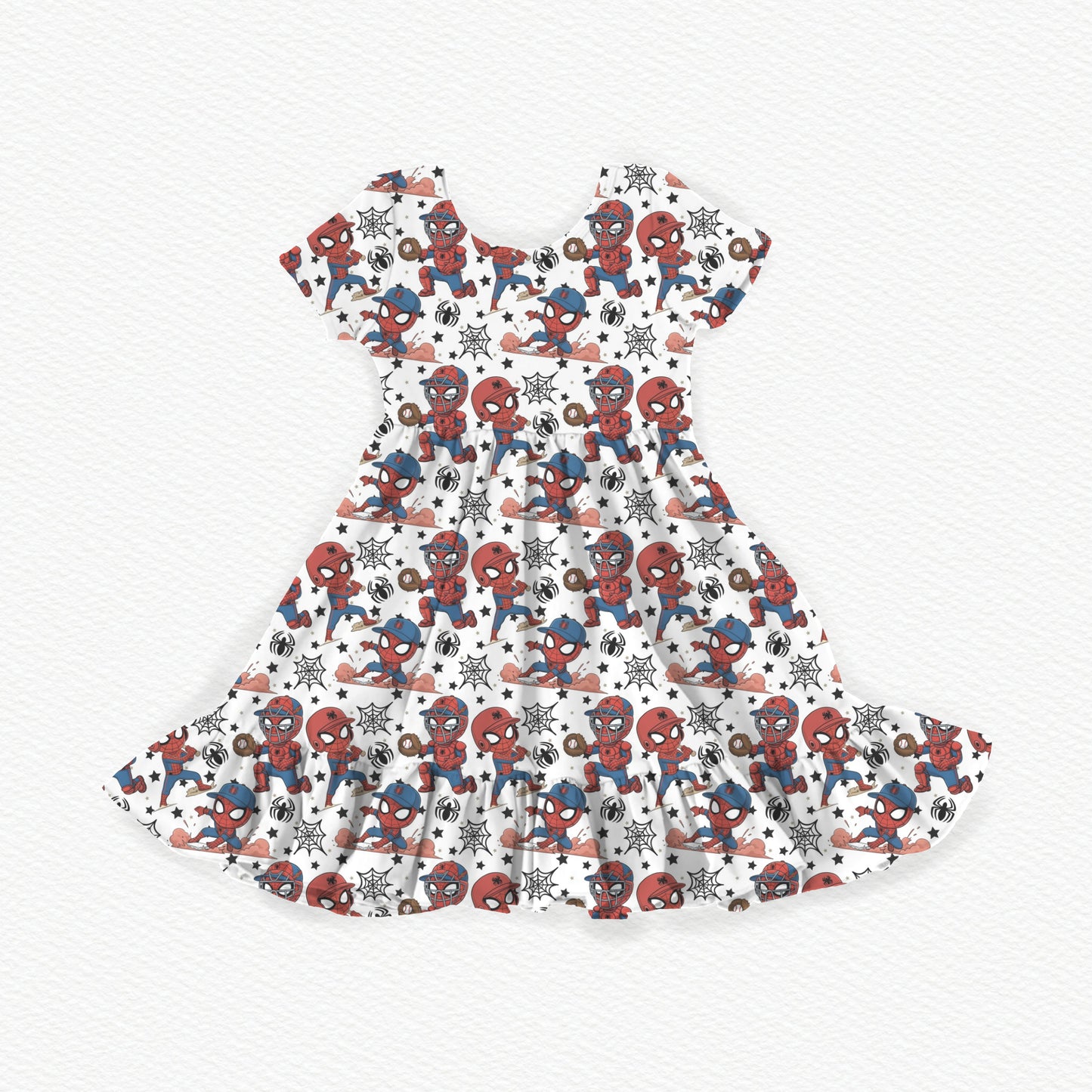 Friendly Neighborhood Slugger Youth Twirl Dress *RTS*