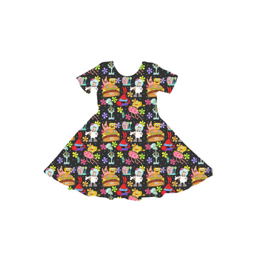 Krabby Patty Club Youth Twirl Dress **PreOrder**