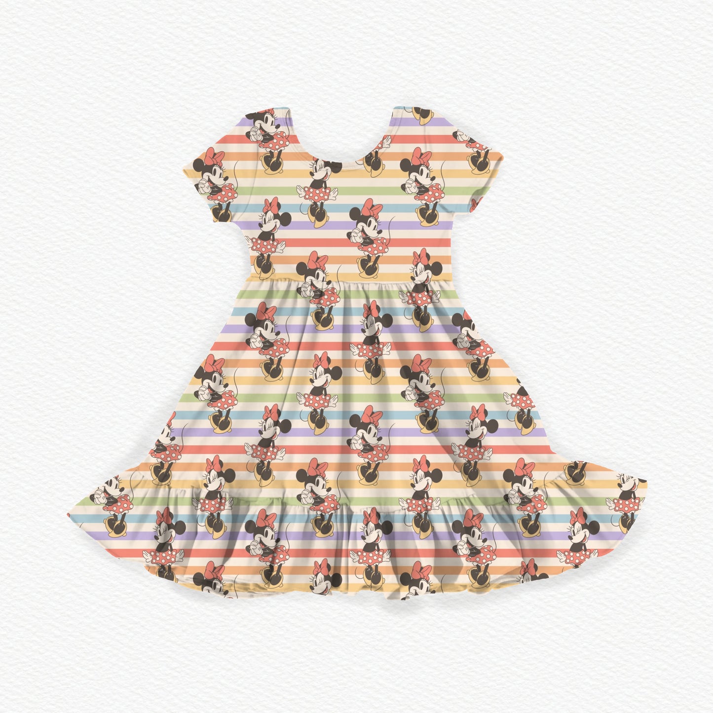Vintage Mouse Vibes Youth Twirl Dress *RTS*