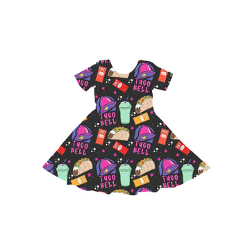 Taco Tuesday Youth Twirl Dress **PreOrder**