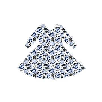 Tampa Bay Hockey Youth Twirl Dress **PreOrder**