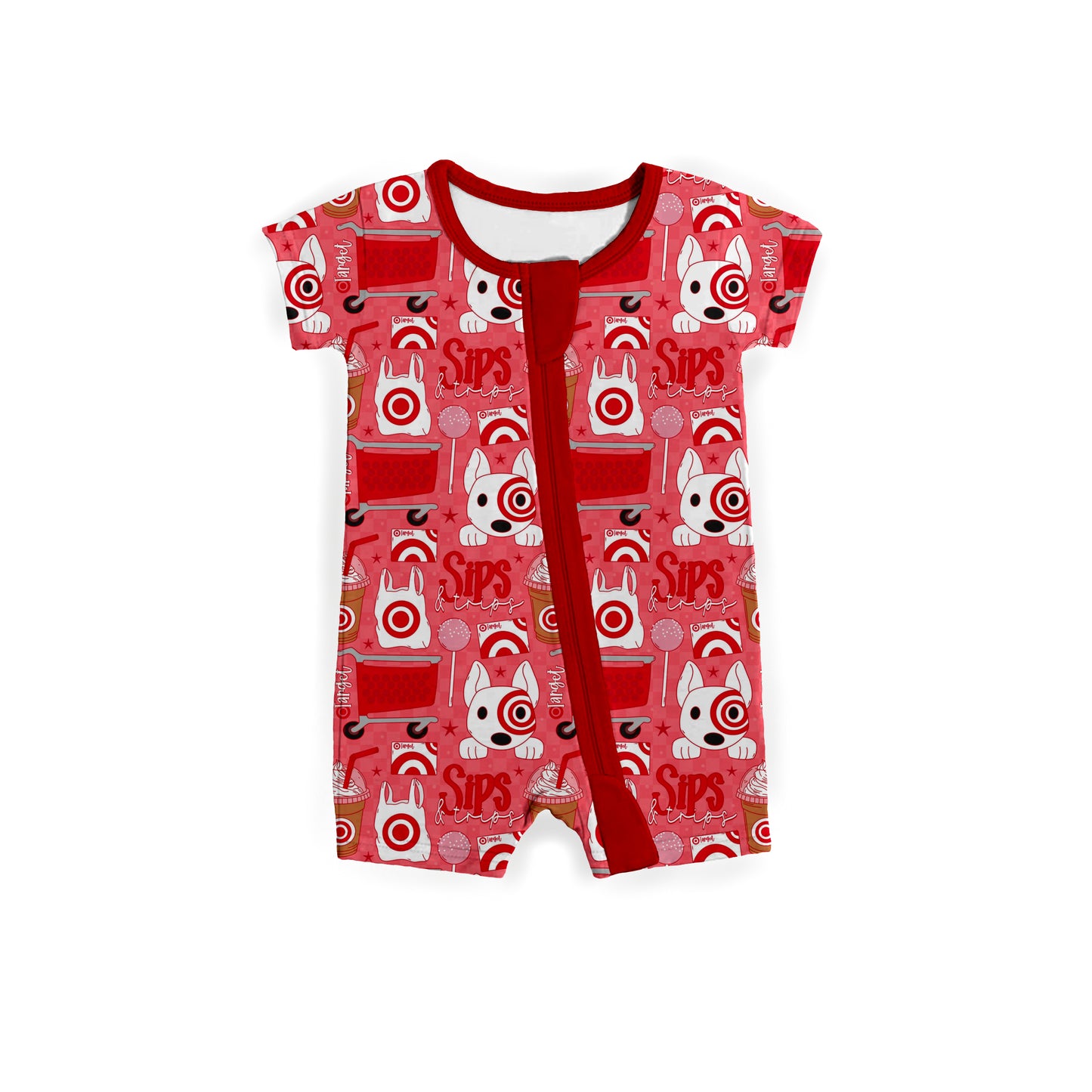 Target Tail Waggers Medically Adaptable Zipper Shortie *RTS*