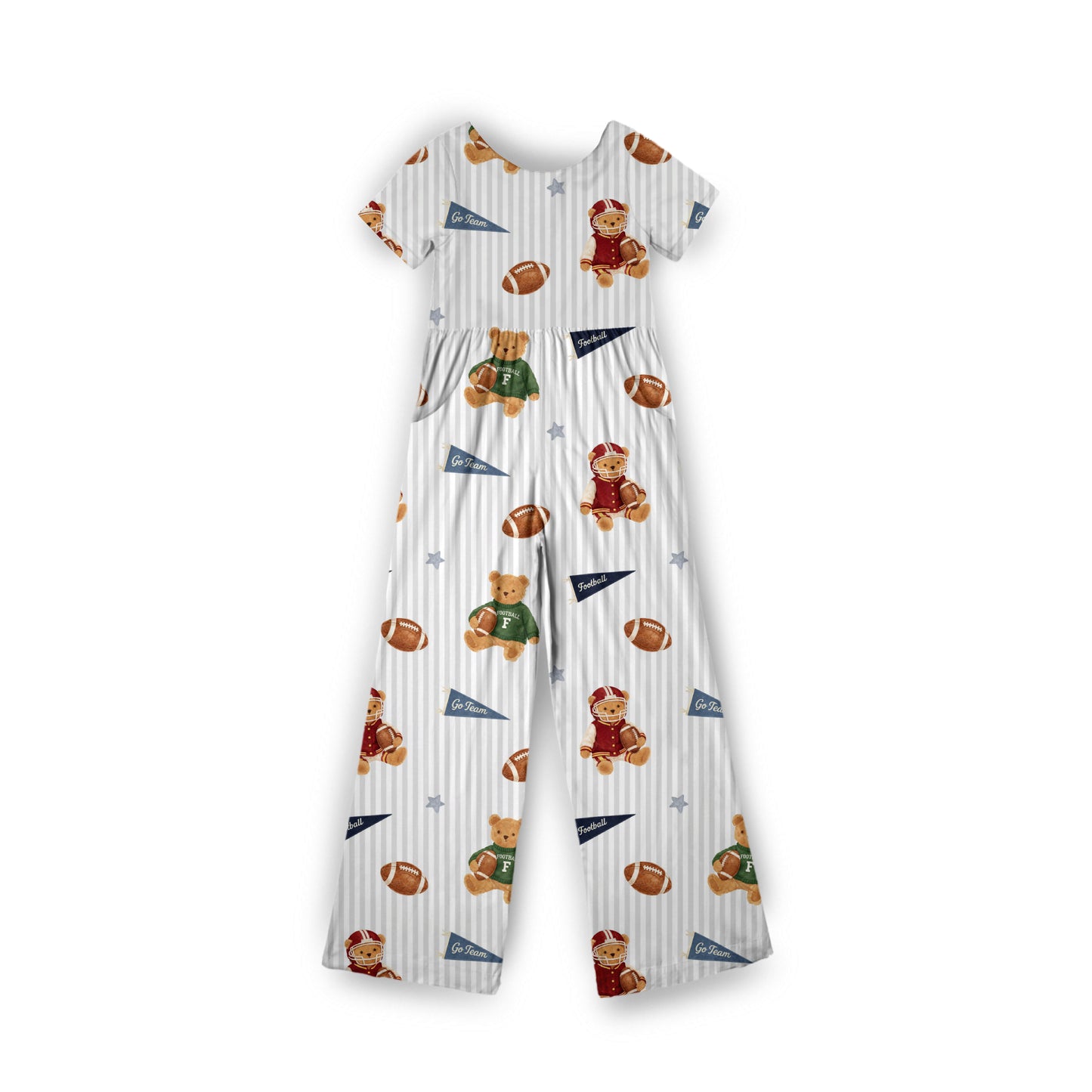 Touchdown Teddies Jumpsuit **PreOrder**