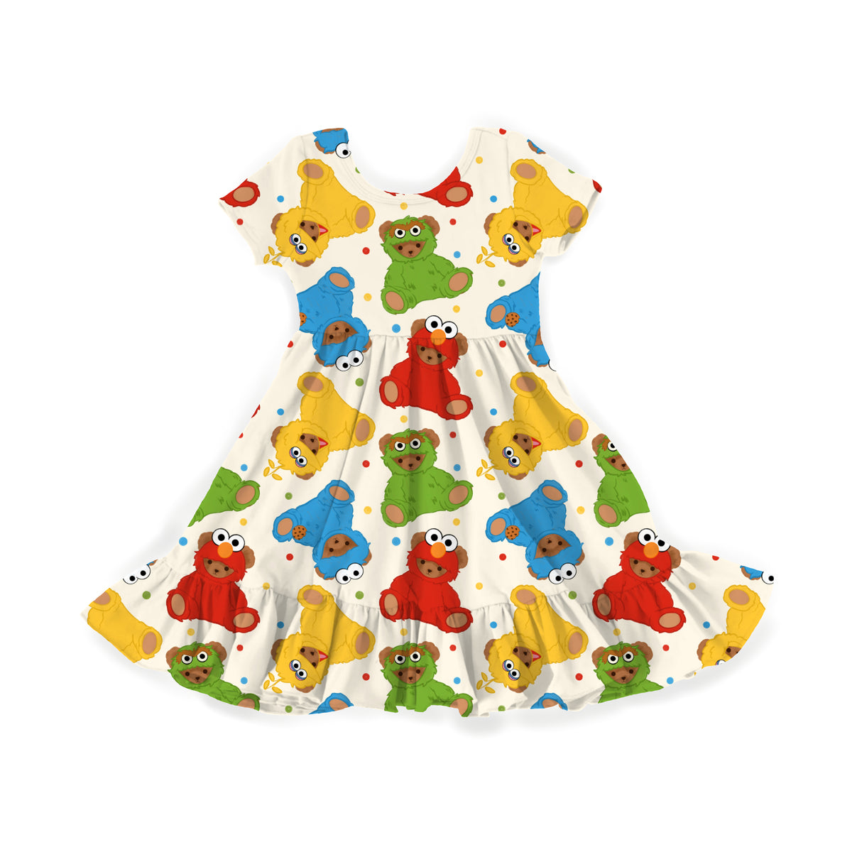 Snuggle Me Sesame Youth Twirl Dress **PreOrder**