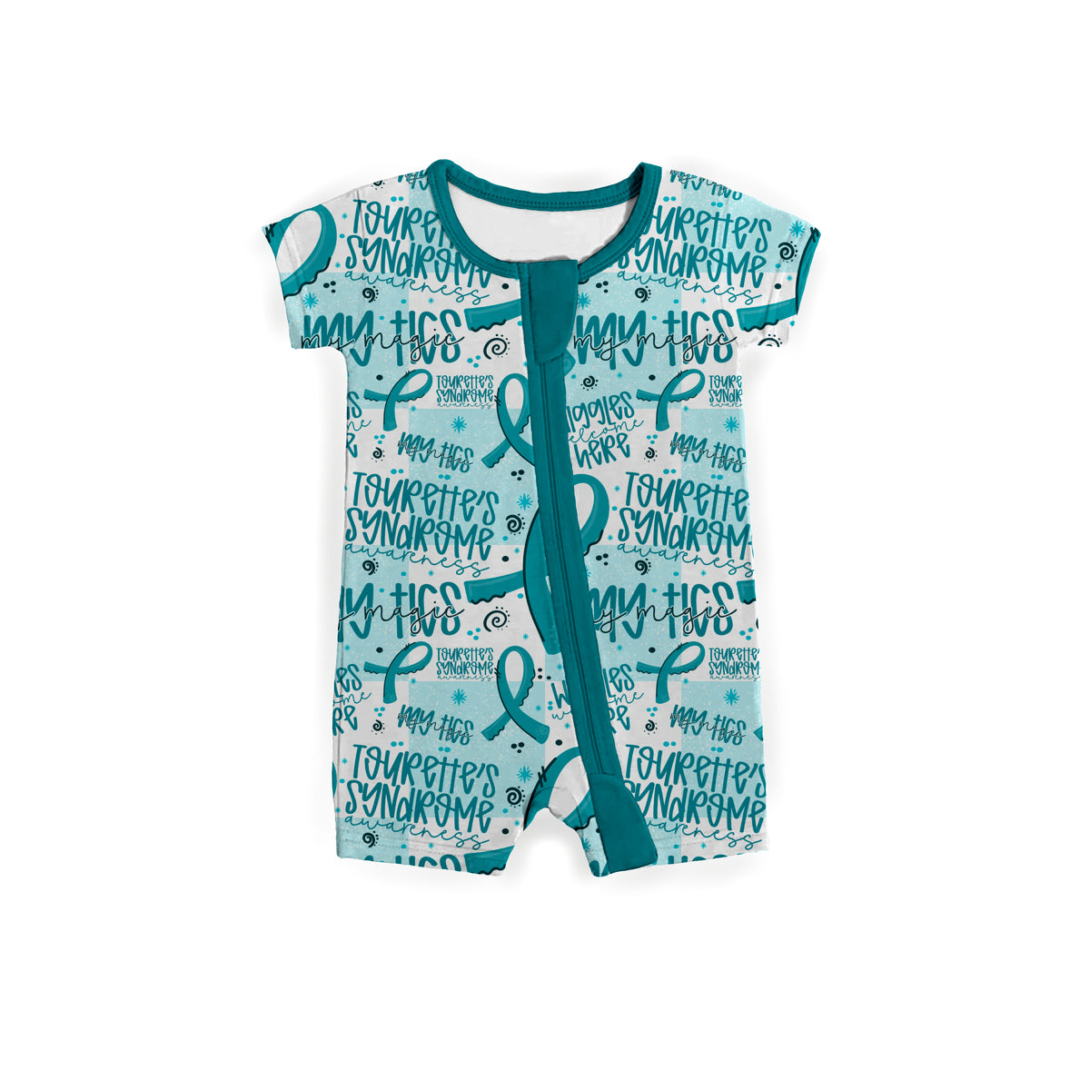 Tourette's Syndrome Awareness Zipper Shortie **PreOrder**