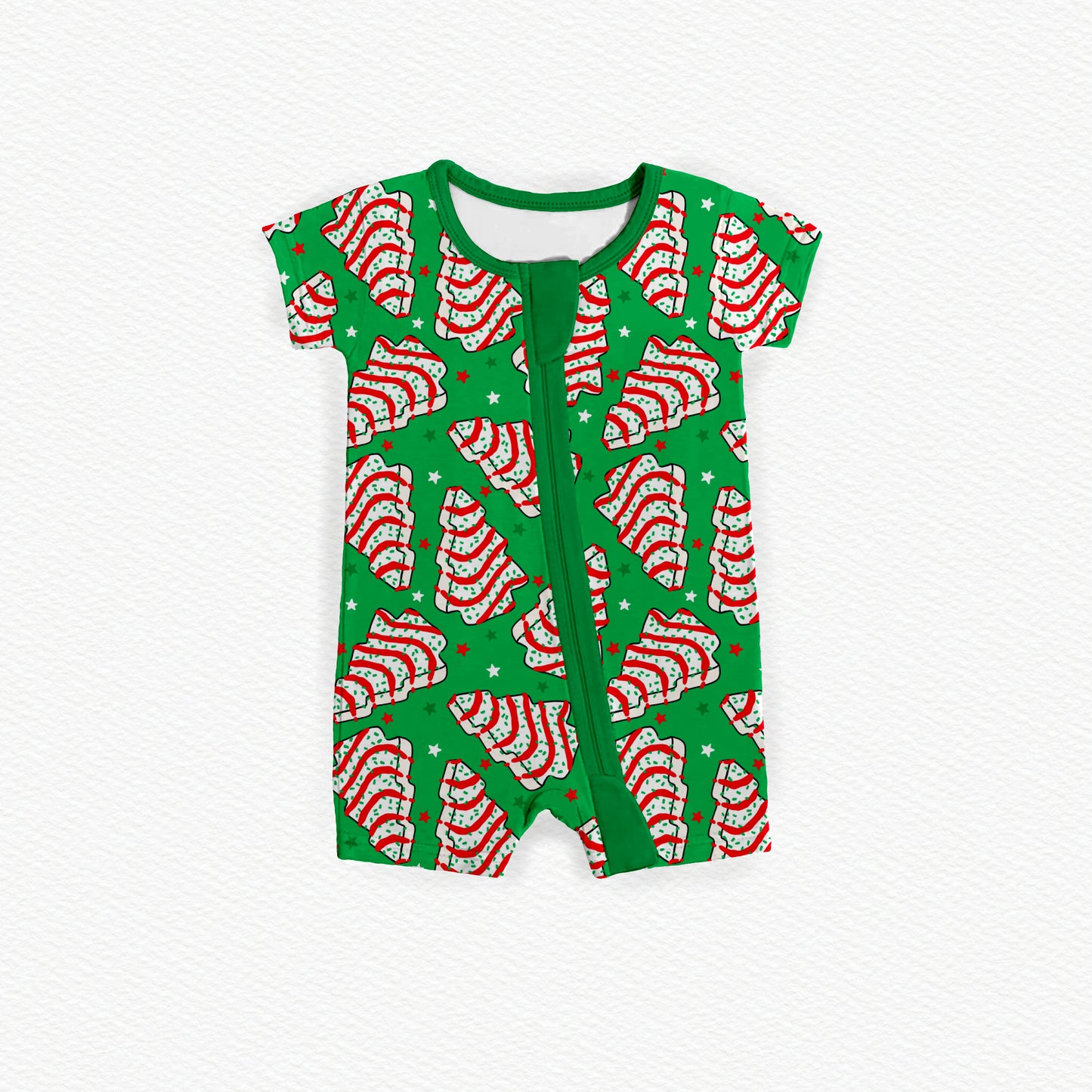 Christmas Cakes Zipper Shortie **PreOrder**