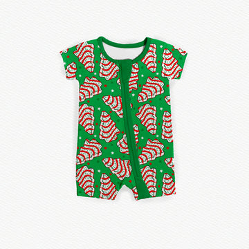 Christmas Tree Cakes Zipper Shortie **PreOrder**