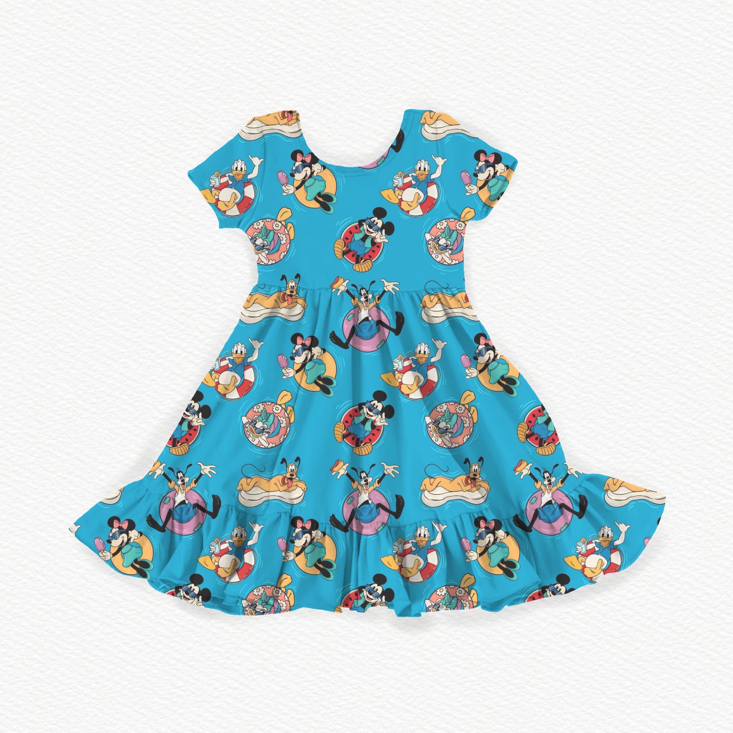 Pool Day Pals Youth Twirl Dress *RTS*