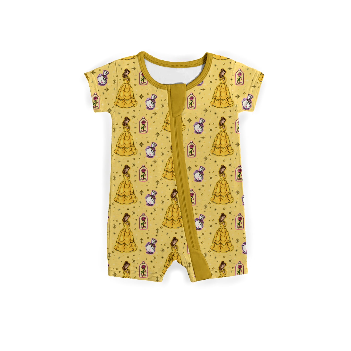 Golden Ballroom Glow Zipper Shortie *RTS*