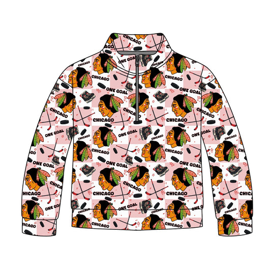 Chicago Hockey Quarter Zip-Up *RTS*