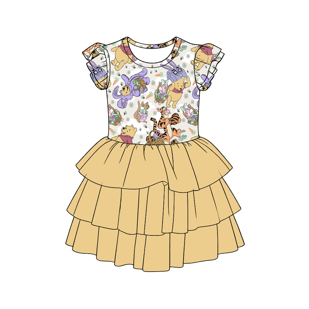 Hunny Bunny Bear Easter Youth Tutu Dress *RTS*