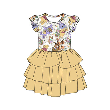 Hunny Bunny Bear Easter Youth Tutu Dress **PreOrder**
