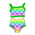 Retro Rainbow Mouse 2-piece High-Waisted Swimwear *RTS*