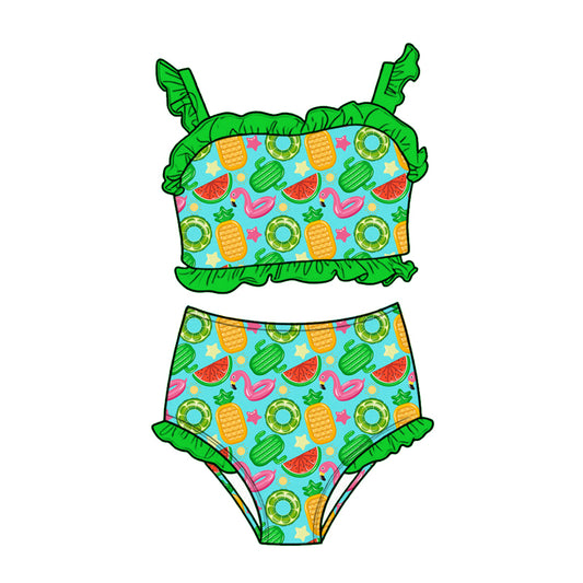 Poolside Paradise 2-piece High-Waisted Swimwear *RTS*
