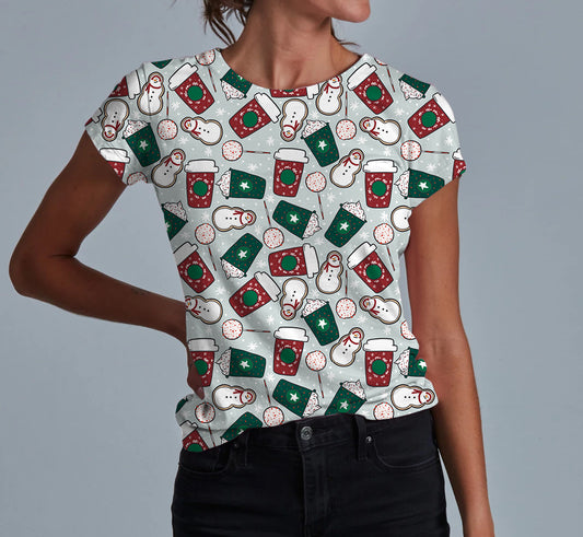 Merry & Bright Brews Adult Women's T-shirt **PreOrder**