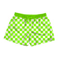 Lime Check Boys Swim Shorts Swimwear *RTS*