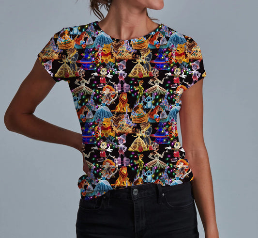 Holiday Glow Parade Adult Women's T-shirt **PreOrder**