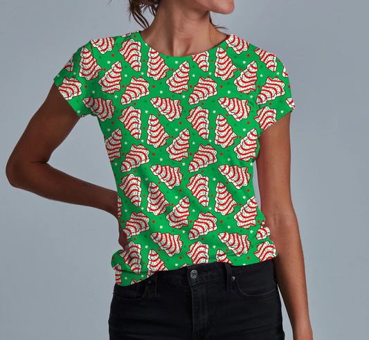 Christmas Cakes Adult Women's T-shirt **PreOrder**