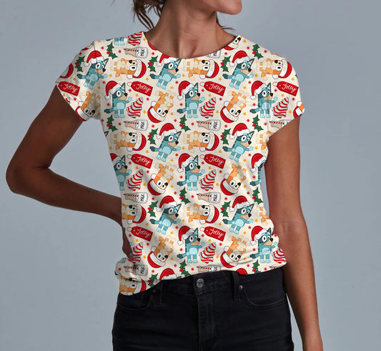 Holiday Heelers Adult Women's T-shirt **PreOrder**