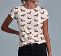 Doxie Daydreams Pink Adult Women's T-shirt **PreOrder**