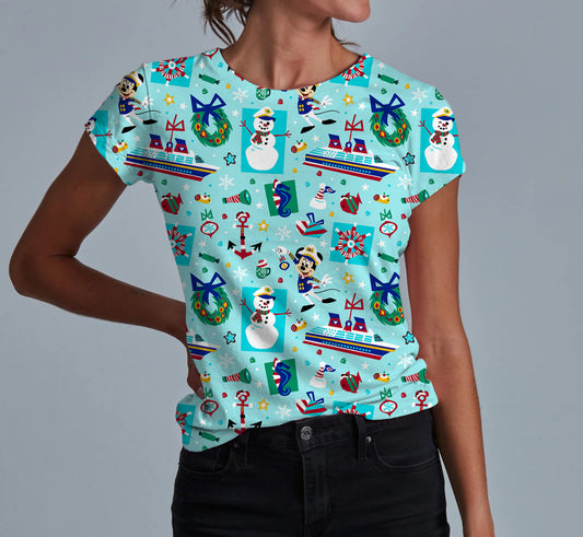 A Holiday At Sea Adult Women's T-shirt **PreOrder**