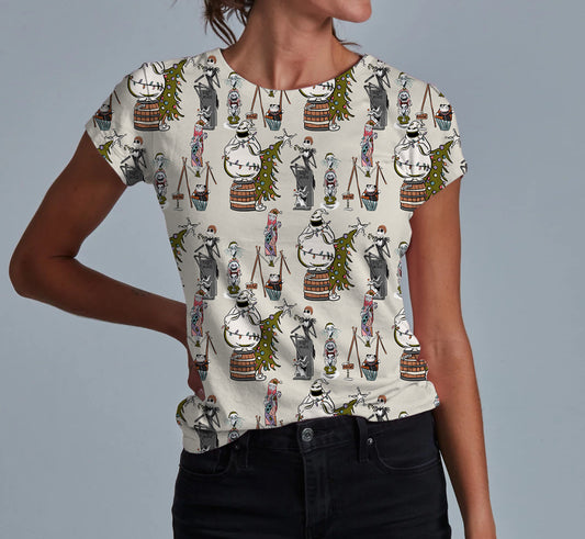 Frightfully Festive Adult Women's T-shirt **PreOrder**