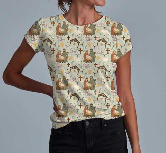 Oh Holy Night Adult Women's T-shirt **PreOrder**