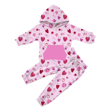 Sweetheart Scribbles Youth Sweatshirt Set *RTS*