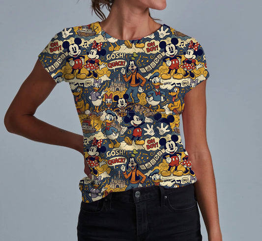 Vintage Toons Adult Women's T-shirt **PreOrder**