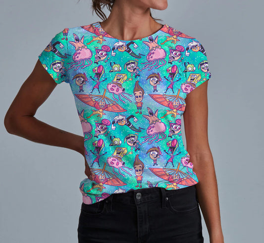 Raised On Cartoons Adult Women's T-shirt **PreOrder**