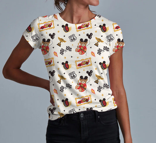 Born To Race Bears Adult Women's T-shirt **PreOrder**