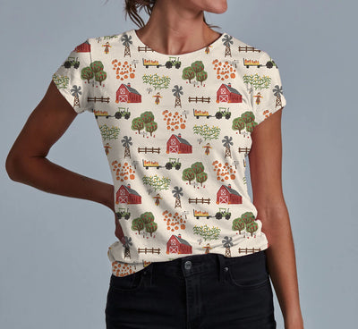 Autumn on the Farm Adult Women's T-shirt **PreOrder**