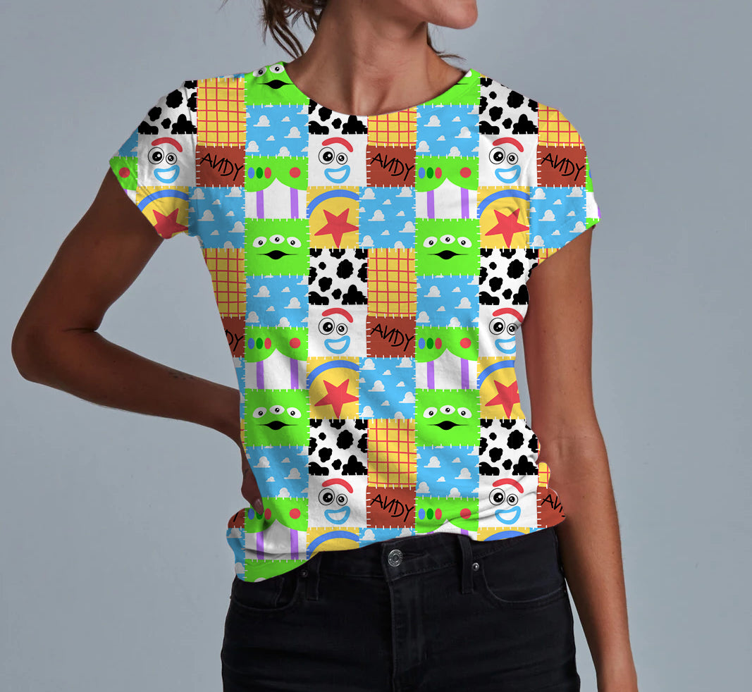 Playtime Patchwork Women's T-shirt **PreOrder**