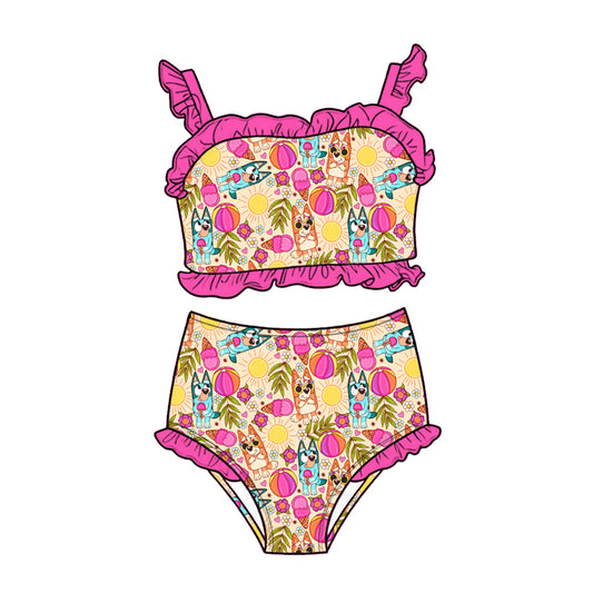 Sunny Pup Paradise 2-piece High-Waisted Swimwear *RTS*