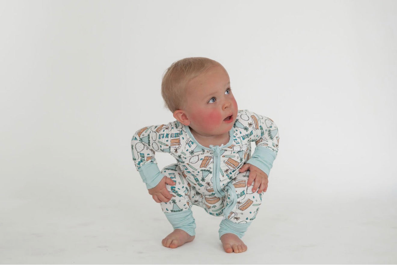 Birthday Boy Zipper Sleeper *RTS*