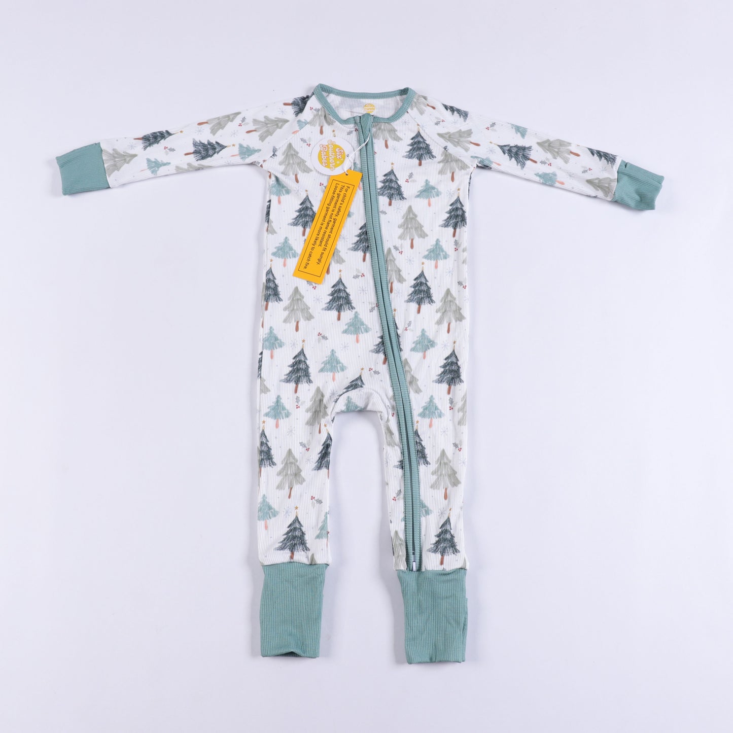 Evergreen Magic Ribbed Medically Adaptable Zipper Sleeper *RTS*