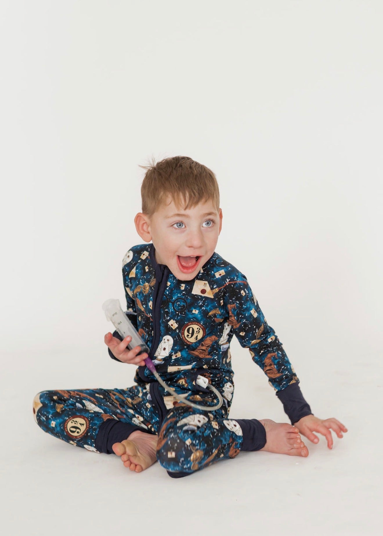 Mischief at Platform 9 3/4 Medically Adaptable Zipper Sleeper *RTS*