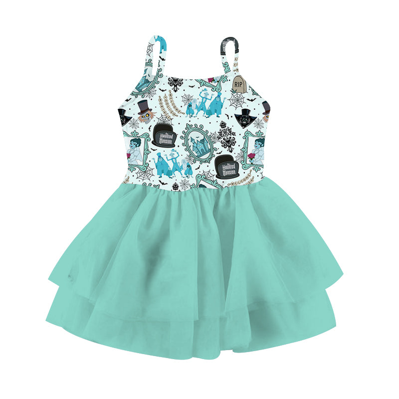 Spooky Mansion Youth Tutu Dress *RTS*
