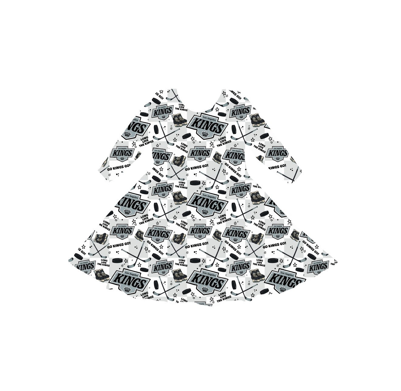 Los Angeles Hockey Youth Twirl Dress *RTS*